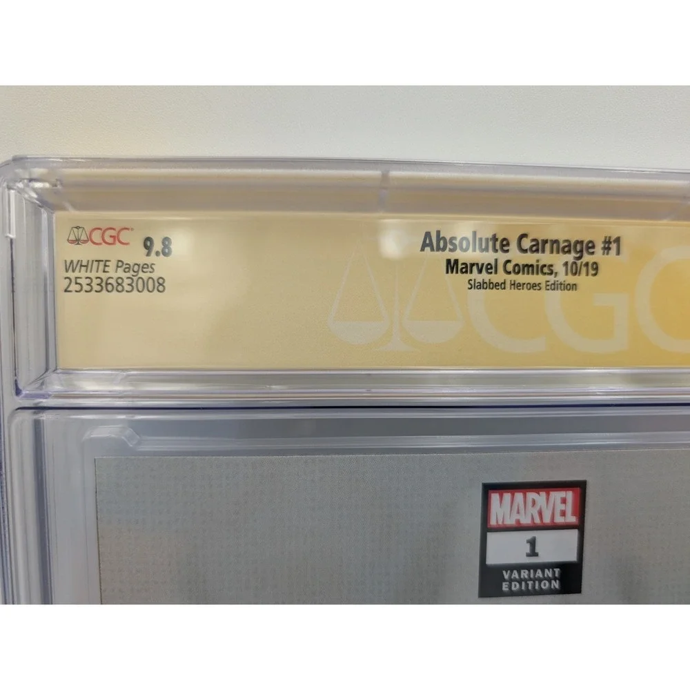 Absolute Carnage #1 CGC 9.8 SS Mico Suayan Slabbed‎ Heroes Variant Signed 2019